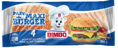 Pain Maxi Burger Bimbo 300g *10