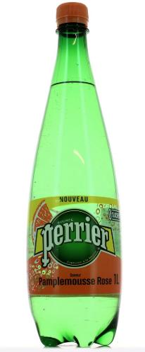 Eau Minérale Naturelle Gazéifiée Aromatisée Aux Pamplemousse Perrier 1L*10