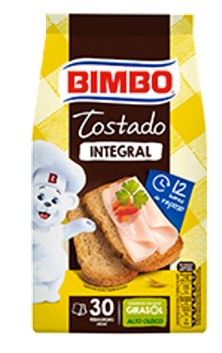 PAIN GRILLÉ COMPLET TOSTADO INTEGRAL Bimbo 270G *10