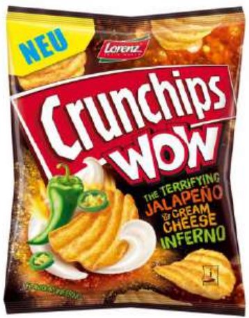 CRUNCHIPS WOW JALAPENO 80G LORENZ * 12