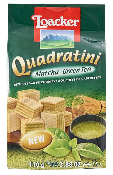 QUADRATINI MATCHA LOACKER 110G *12