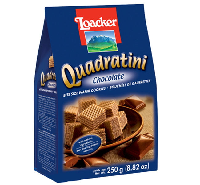QUADRATINI CACAO LOACKER 125G  X 12