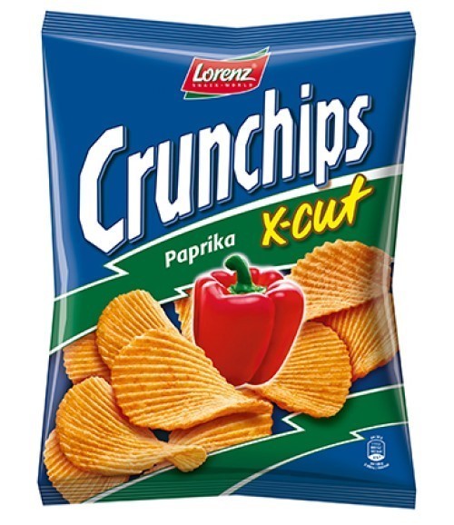 CRUNCHIPS X-CUT PAPRIKA  LORENZ 85G *24