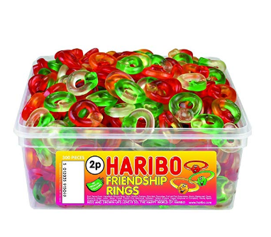 HARIBO STRAWBERRY RINGS 1KG*1
