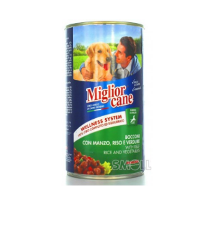MIGLIOR CANE CHIEN BŒUF/RIZ/LEGUMES 1250G 1518 *12