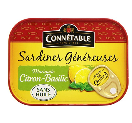 SARDINE GENEREUSE MARINADE CITRON BASILIC 140 G *12