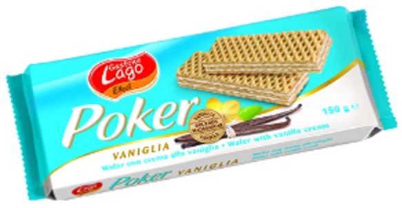 GAUFRETTES POKER VANILLE 45 G X 5*16