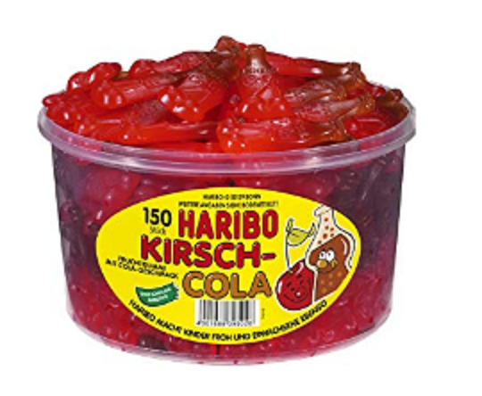 HARIBO BIG CHERRY BOTTLES 1KG (SCJ-104/2)*1