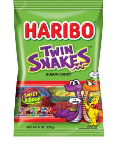 HARIBO TWIN SNAKES INDIVIDUEL 80G*24