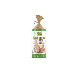 BROWN RICE CAKE CHIA&QUINOA 120G RICE UP 0033 SS GLUTEN*12