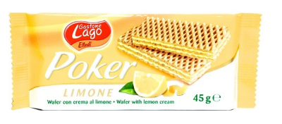 GAUFRETTES POKER CITRON 45 G*12