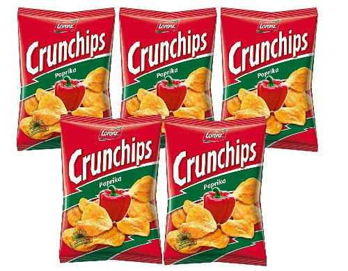 CRUNCHIPS CHIPS PAPRIKA LORENZ 25G *30