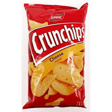 CRUNCHIPS CHIPS CHEESE LORENZ 100G *25