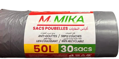 MR MIKA 50L ×30 garbage bags - 15 units