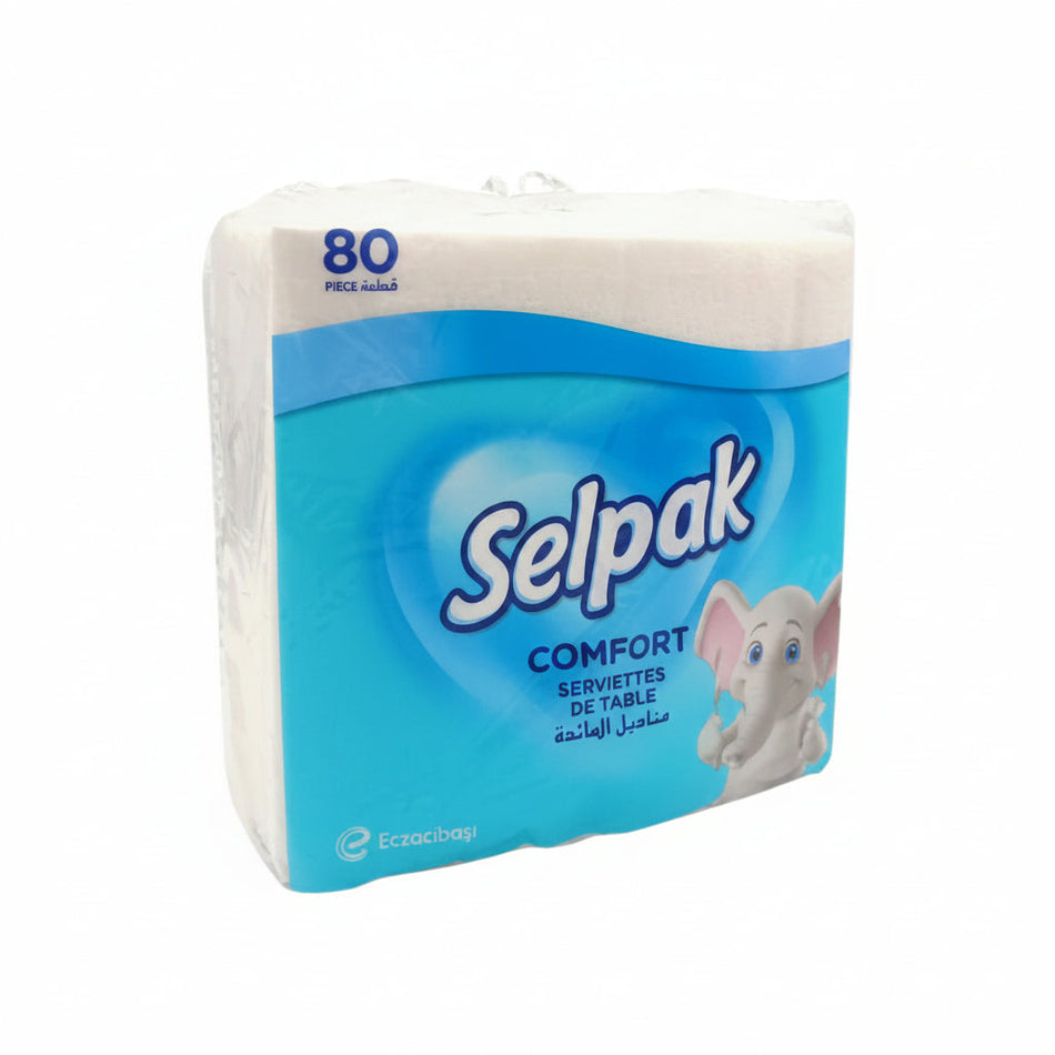 80 Serviettes de Table Selpak  30x30cm
