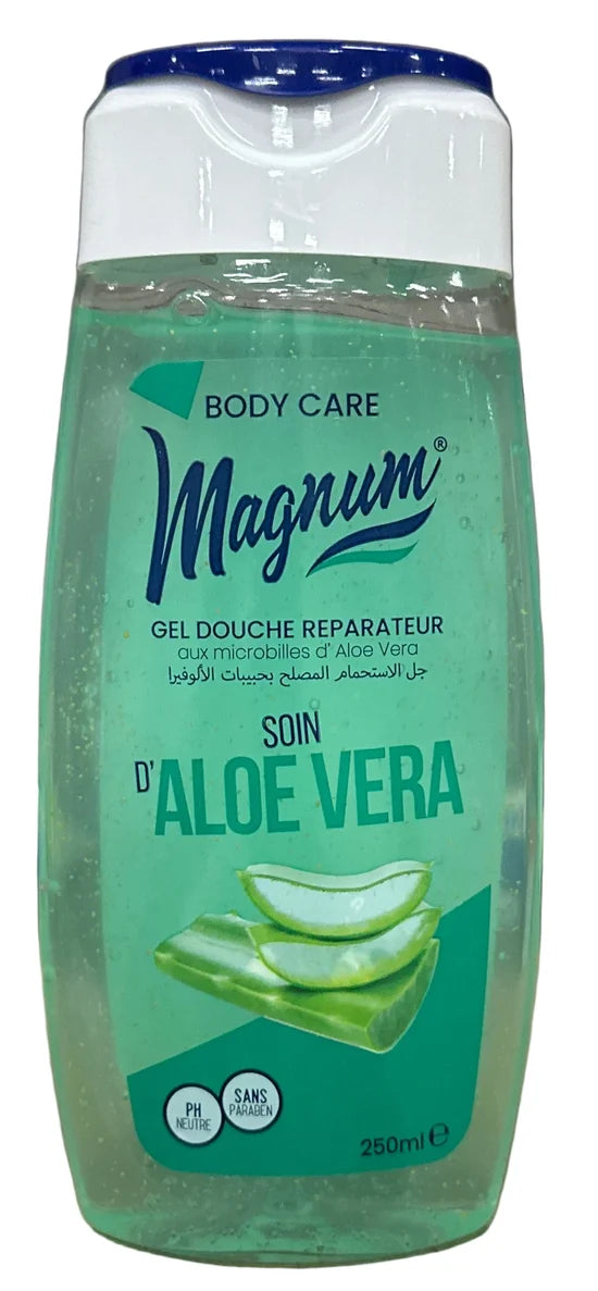 GEL DOUCHE MAGNUM EXFOLIANT ALOE VERA 250MLx12