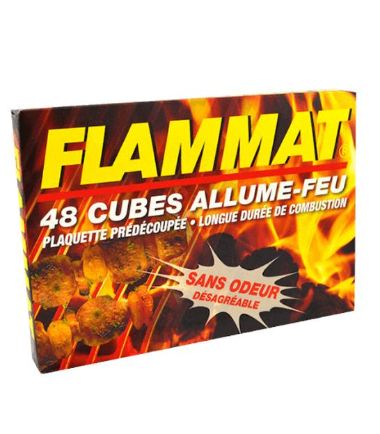 Allume-feu Flammat 48 cubes sans odeur (paraffine) - 24 unités