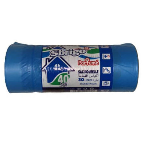 MR MIKA 30L x 40 Blue Trash Bags - 20 Units