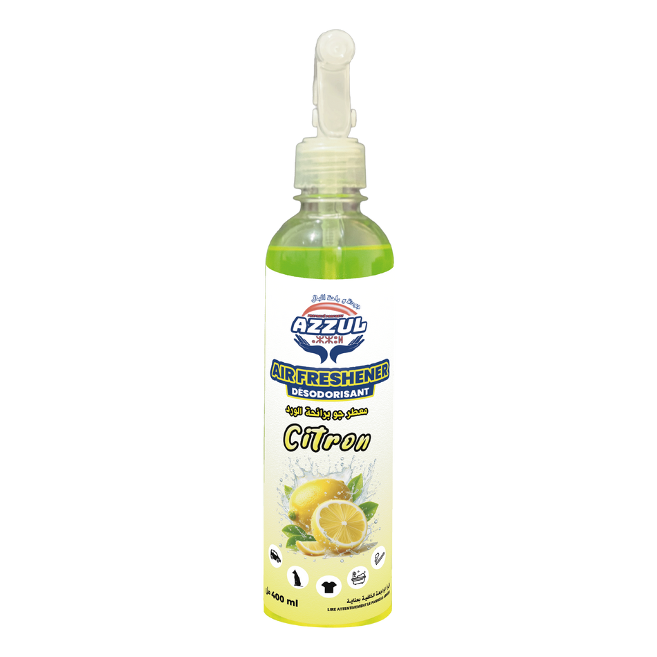 Air Freshner parfumé citron 400 ML AZZUL - 12 unités