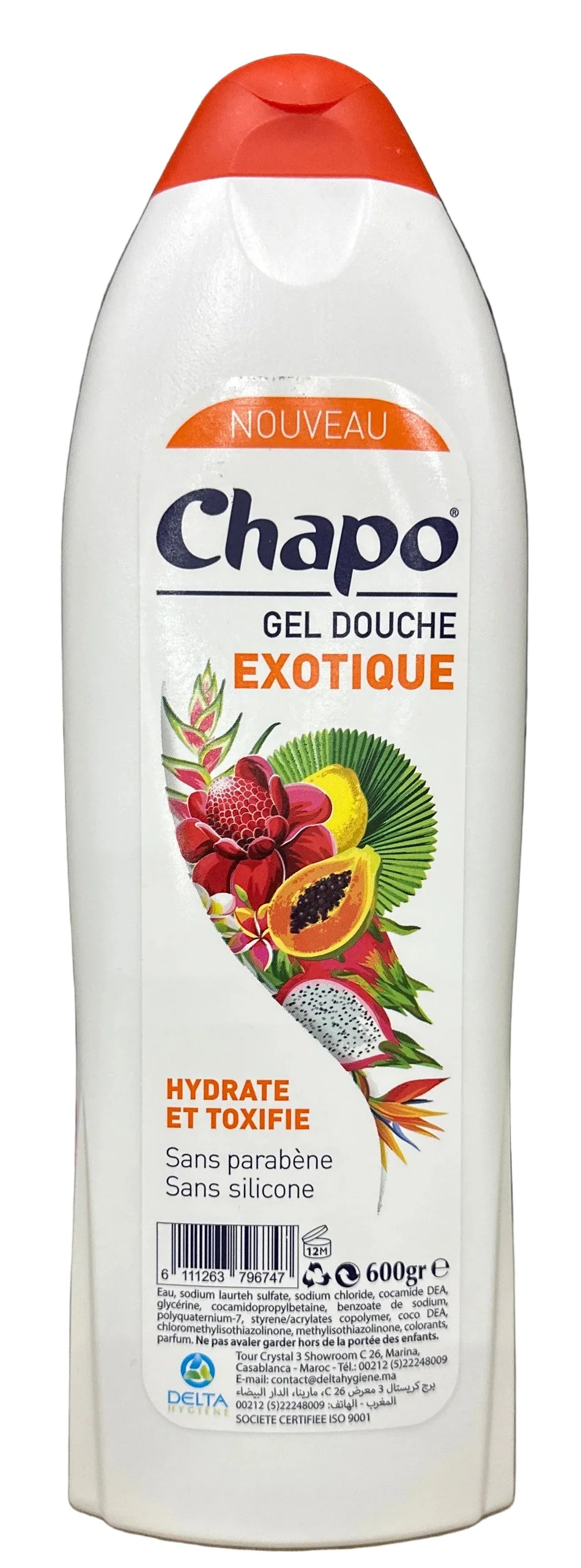 Gel Douche Chapo Exotique 600g x14