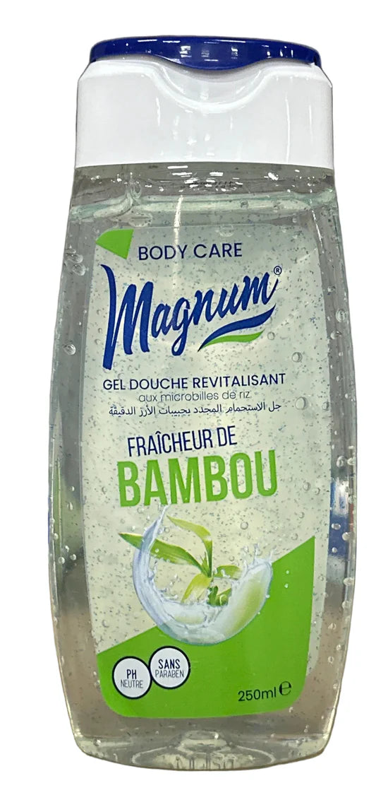 GEL DOUCHE MAGNUM EXFOLIANT BAMBOU WATER 250MLx12