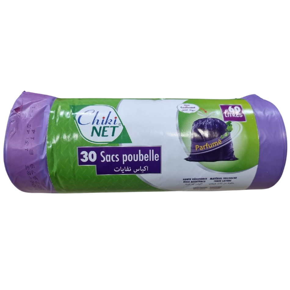 Chikinet scented garbage bags 60L x 30 - 12 units