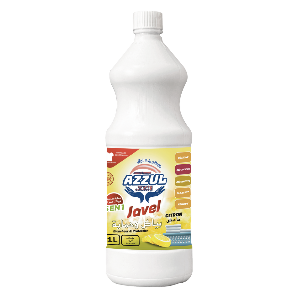 Lemon-scented bleach 1L AZZUL - 18 units