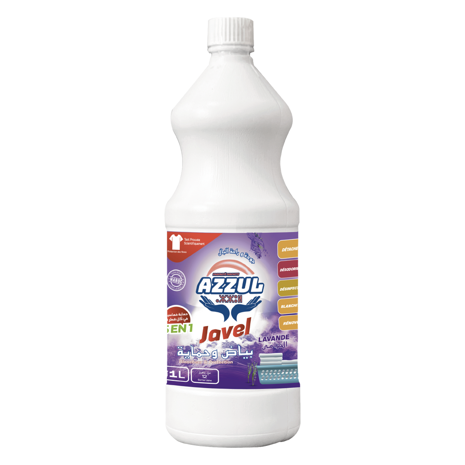 Lavender-scented bleach 1L AZZUL - 18 units