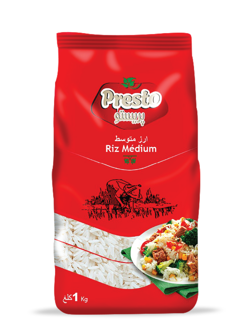 Riz Médium Presto 1KG - 12 unités