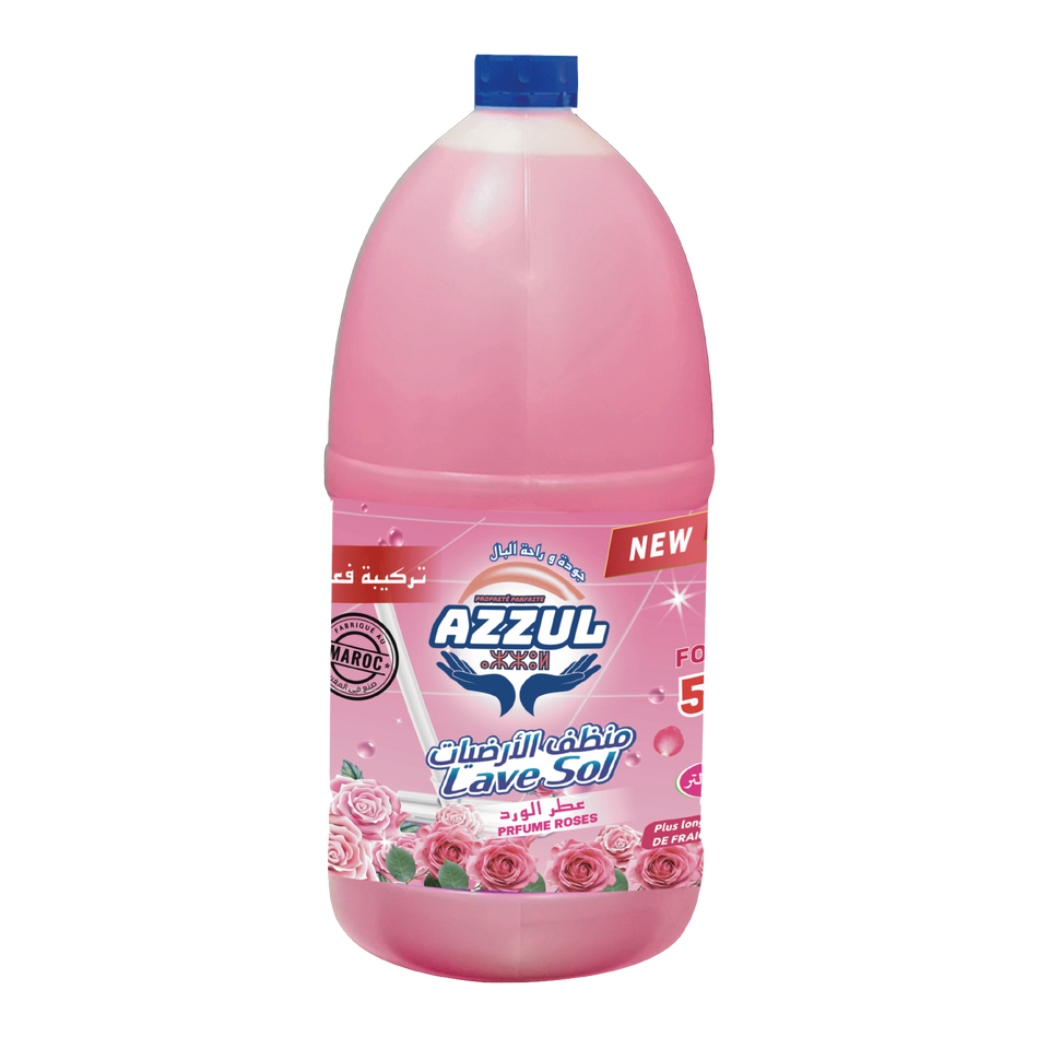 Rose-scented Floor Cleaner 5L AZZUL - 3 units