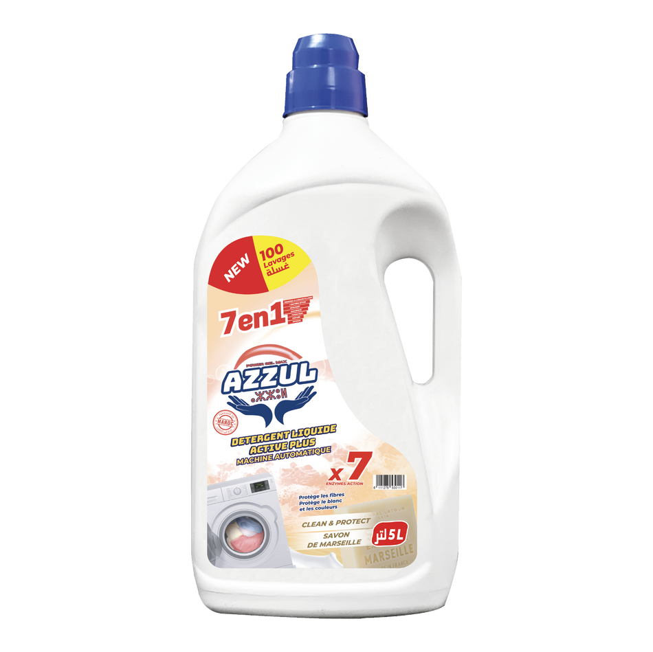 Marseille soap laundry detergent 5L AZZUL - 2 units