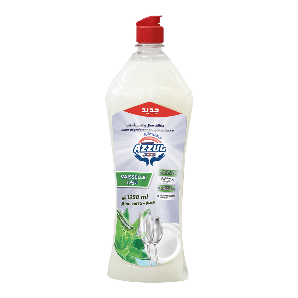 Liquide vaisselle parfumé aloe verra 1250 ML AZZUL - 12 unités