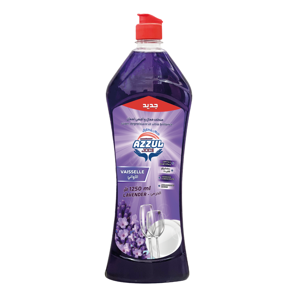 Liquide vaisselle lavande 1250 ML AZZUL - 12 unités