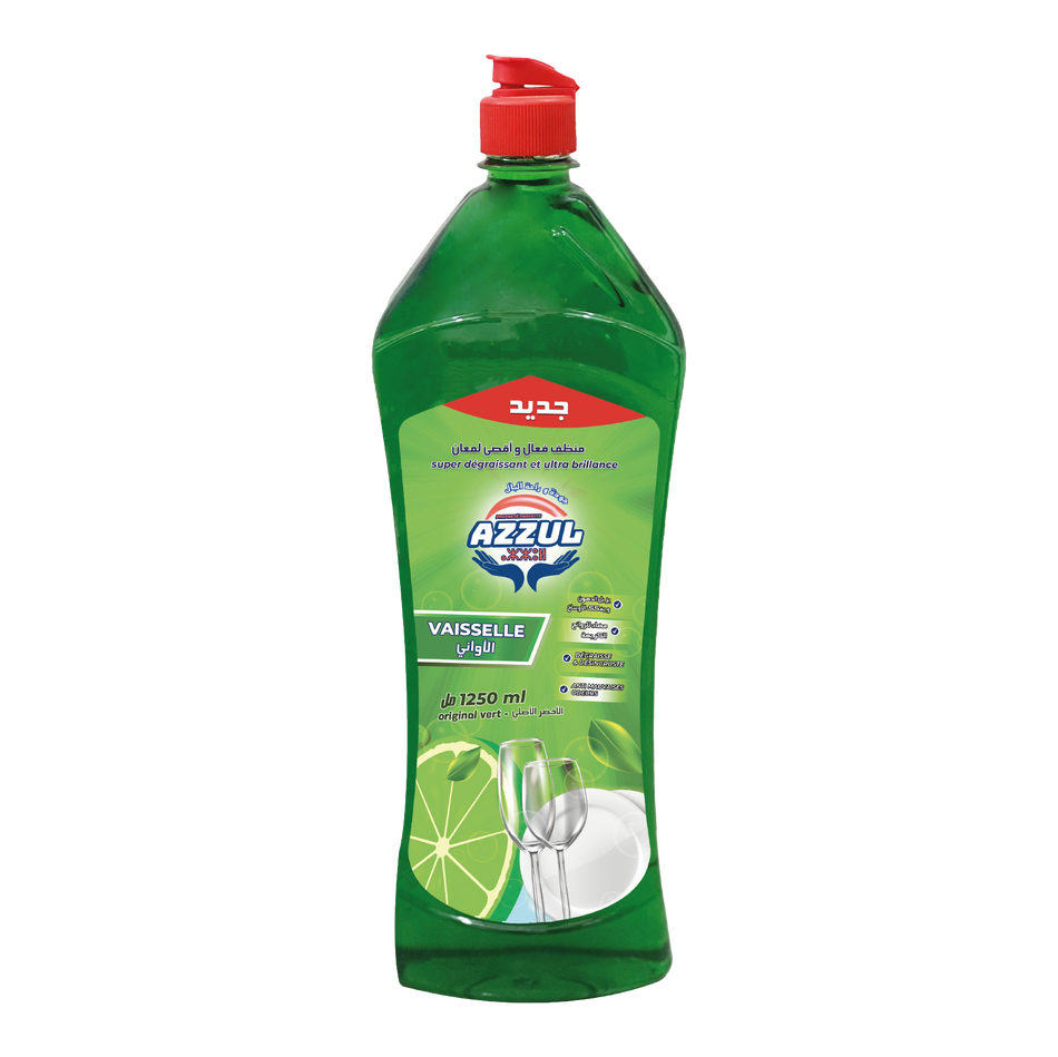 Liquide vaisselle original vert 1250 ML AZZUL - 12 unités
