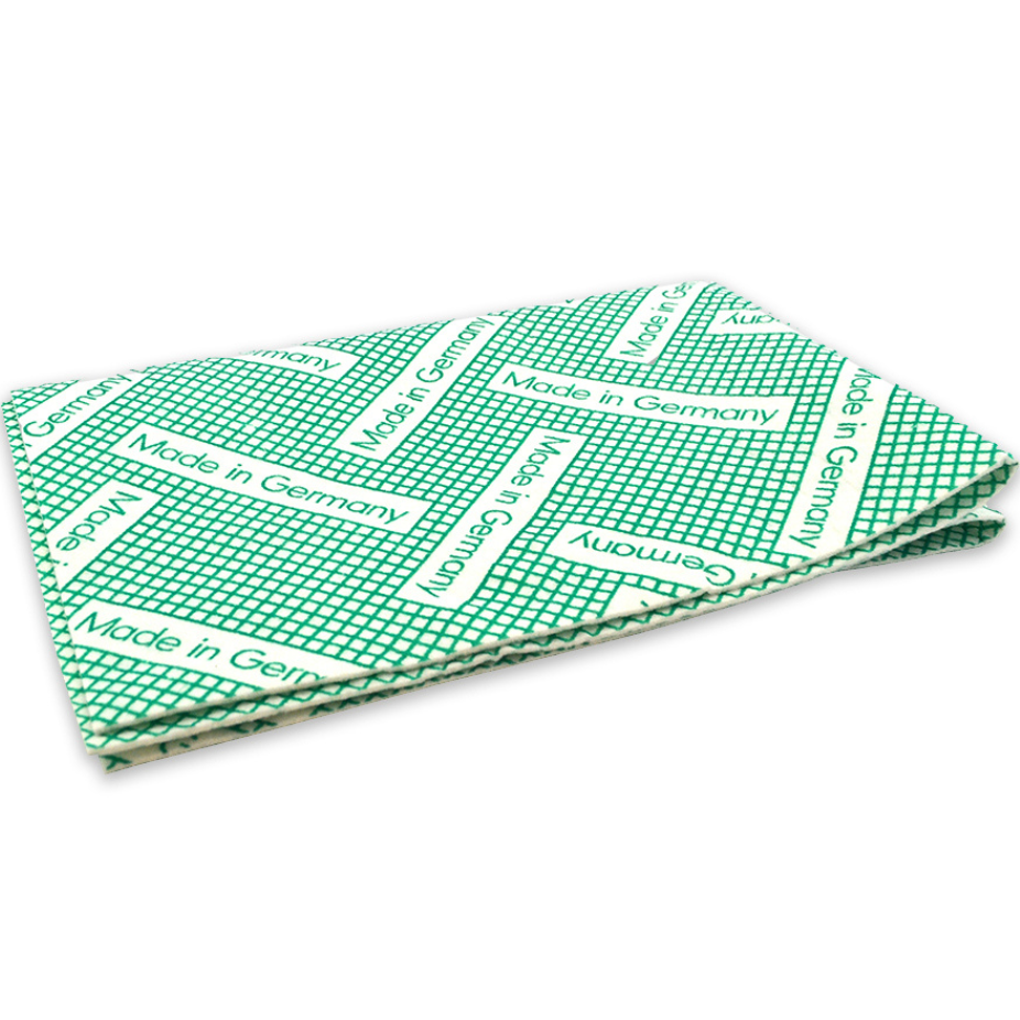 Green printed mop made in Germany, 100% viscose - 100 units