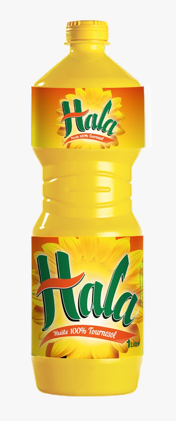 Huile 100% Tournesol Hala 1L - 15 unités
