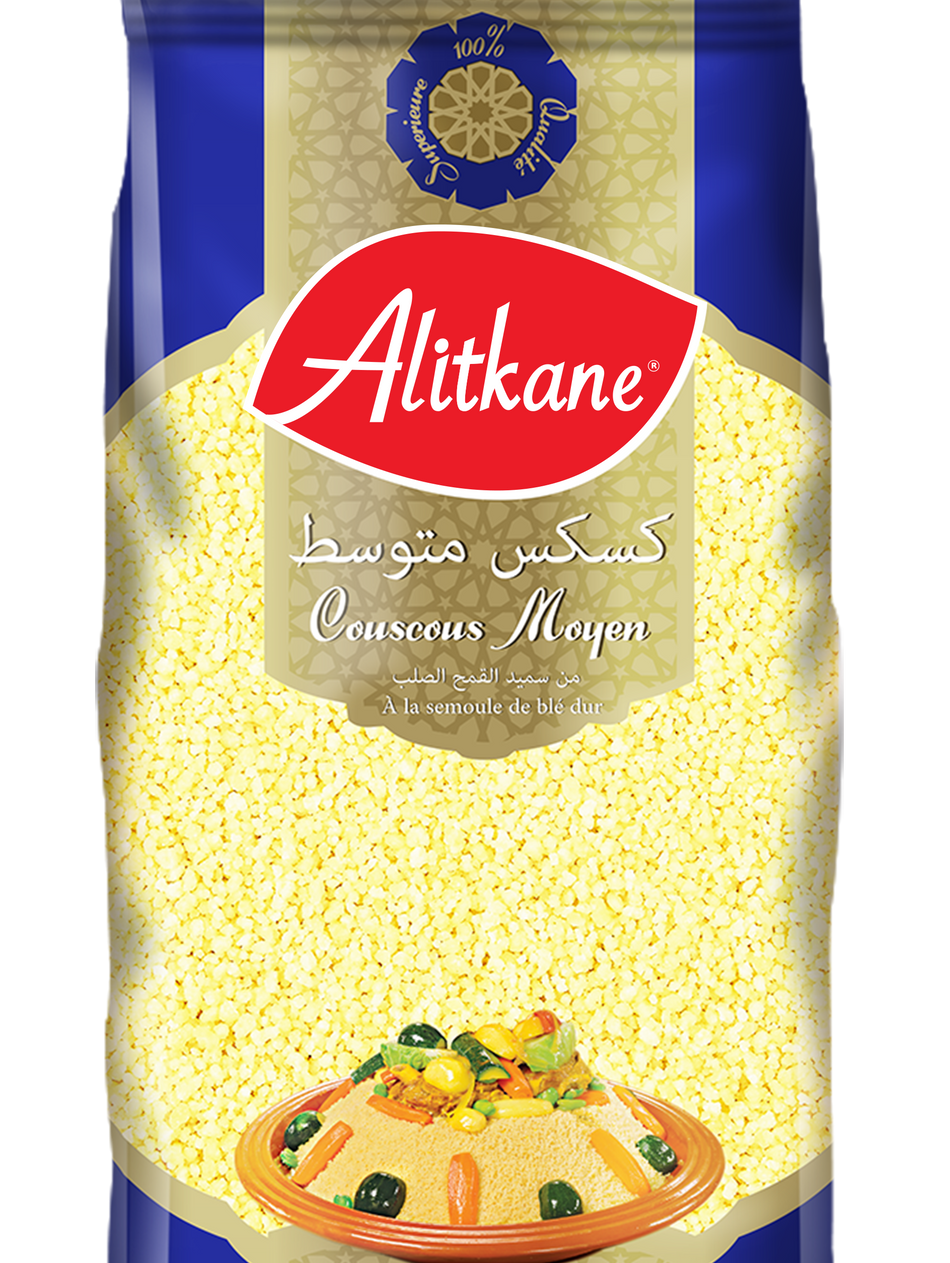Couscous Moyen Alitkane 1KG - 12 unités