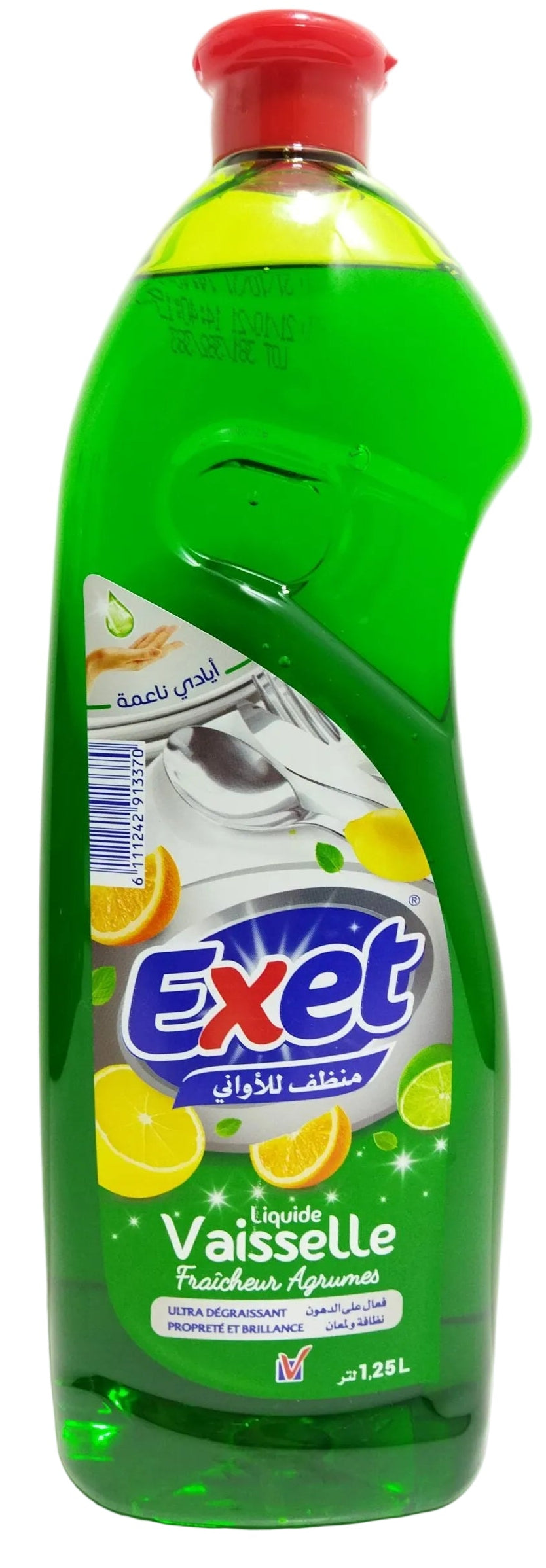 Liquide vaisselle agrumes Exet 1.25L