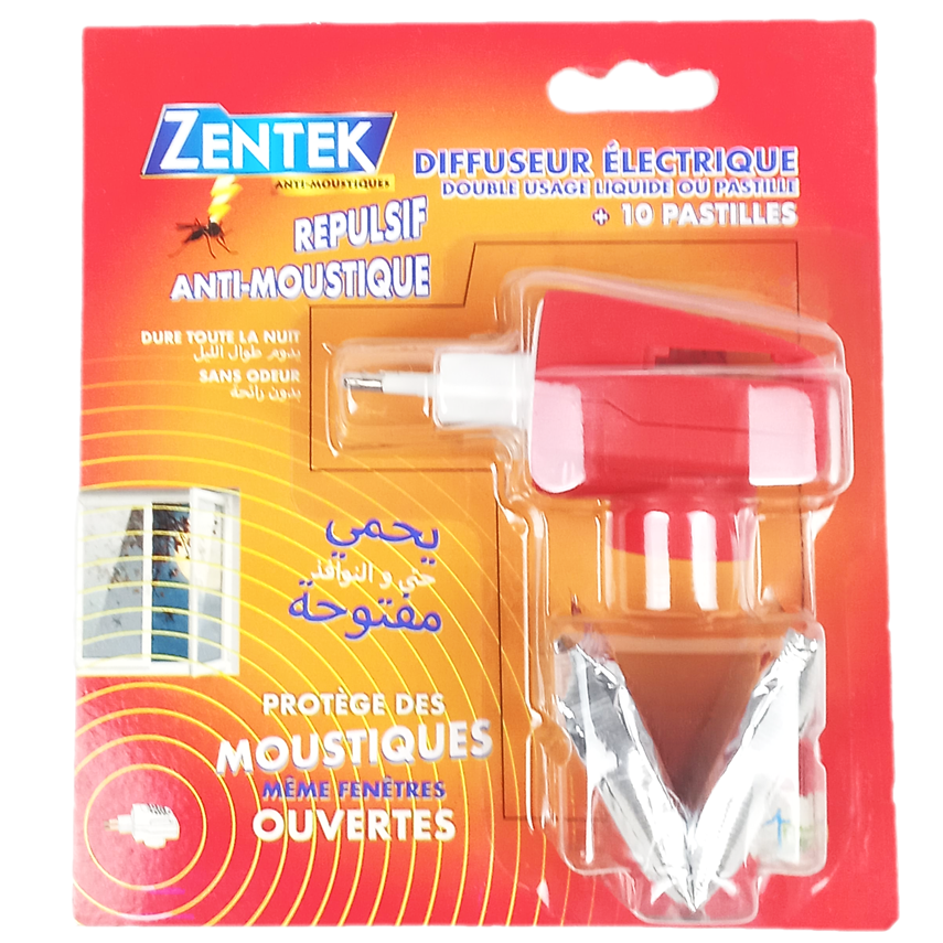 Diffuseur et pastilles double usage ZENTEK + 10 pastilles gratuites - 24 unités