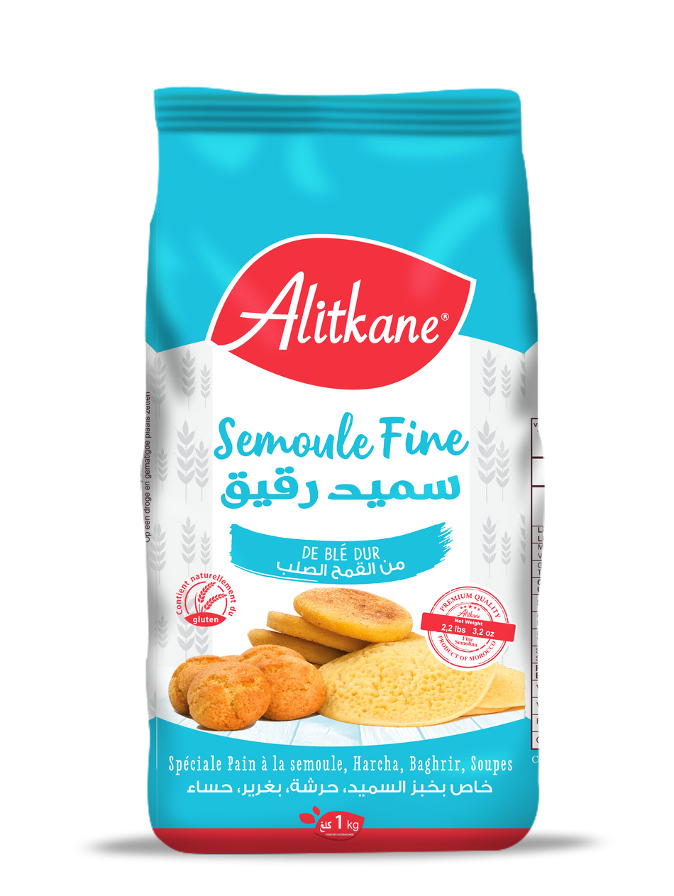 Semoule Fine Alitkane 1kg - 10 unités