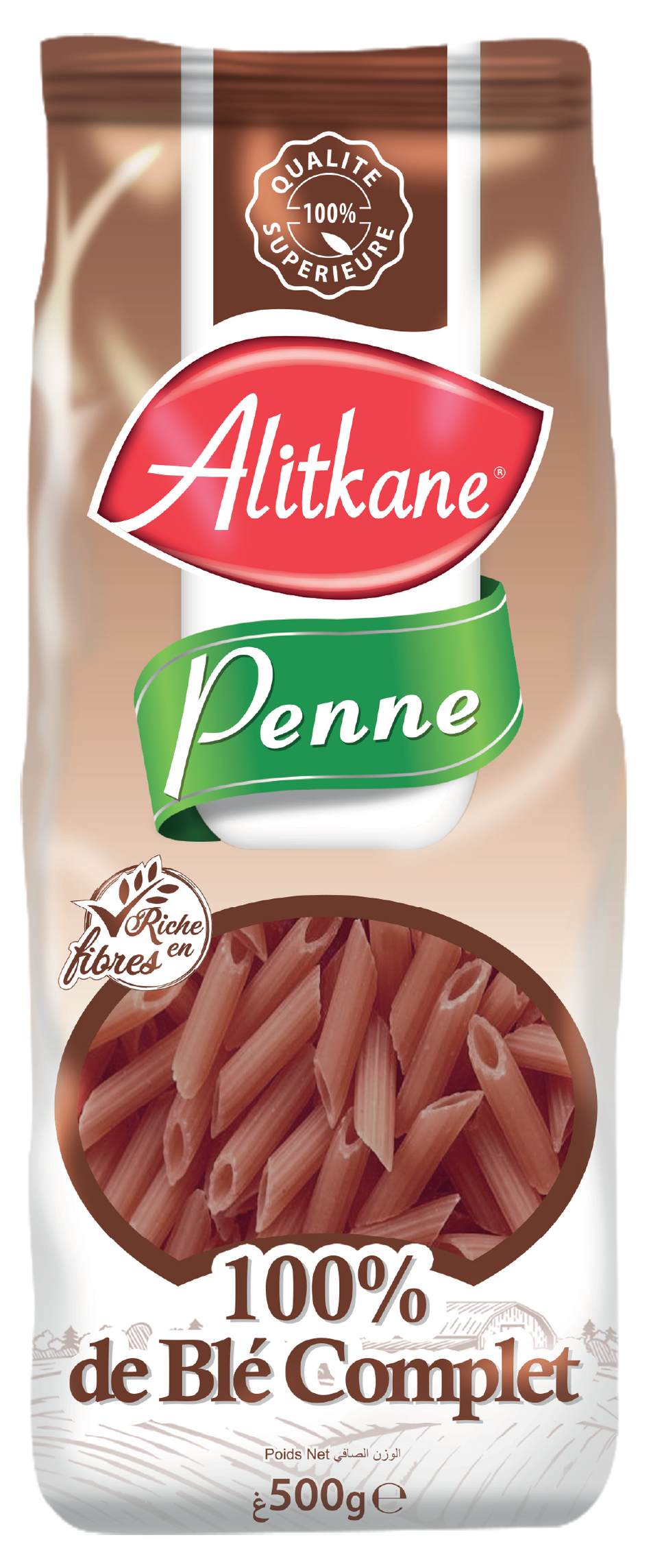 Alitkane Whole Wheat Penne 500g - 12 pieces