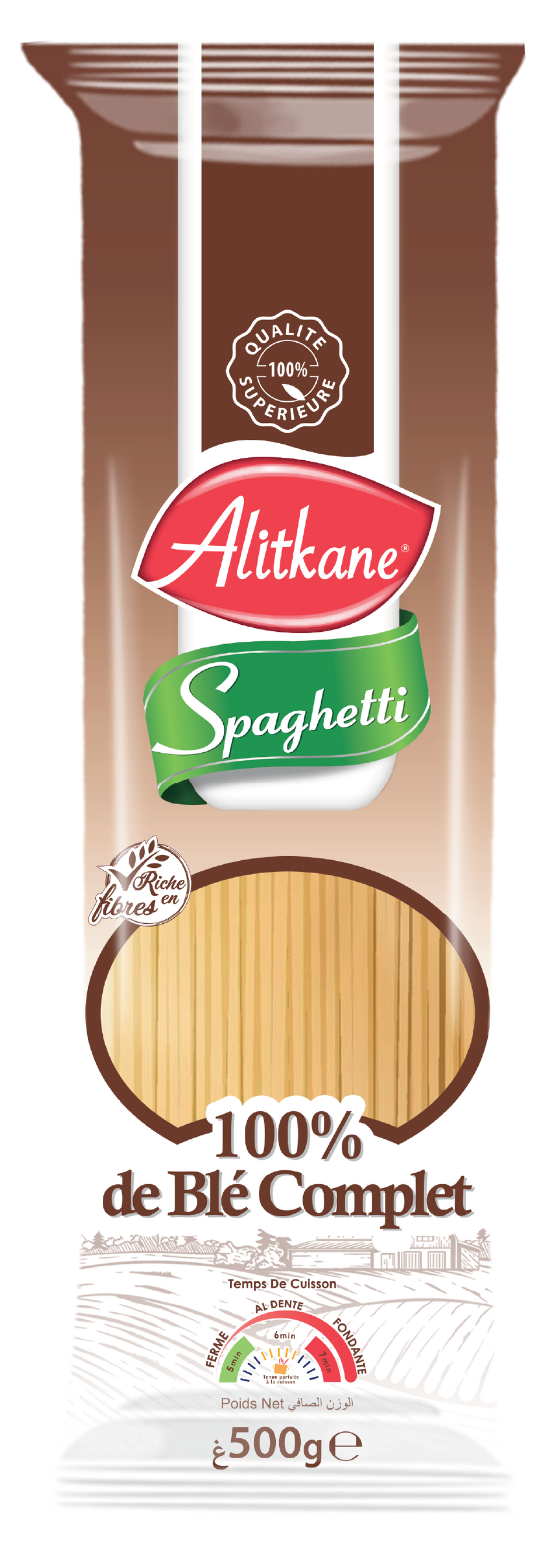 Alitkane Whole Wheat Spaghetti 500g - 20 units