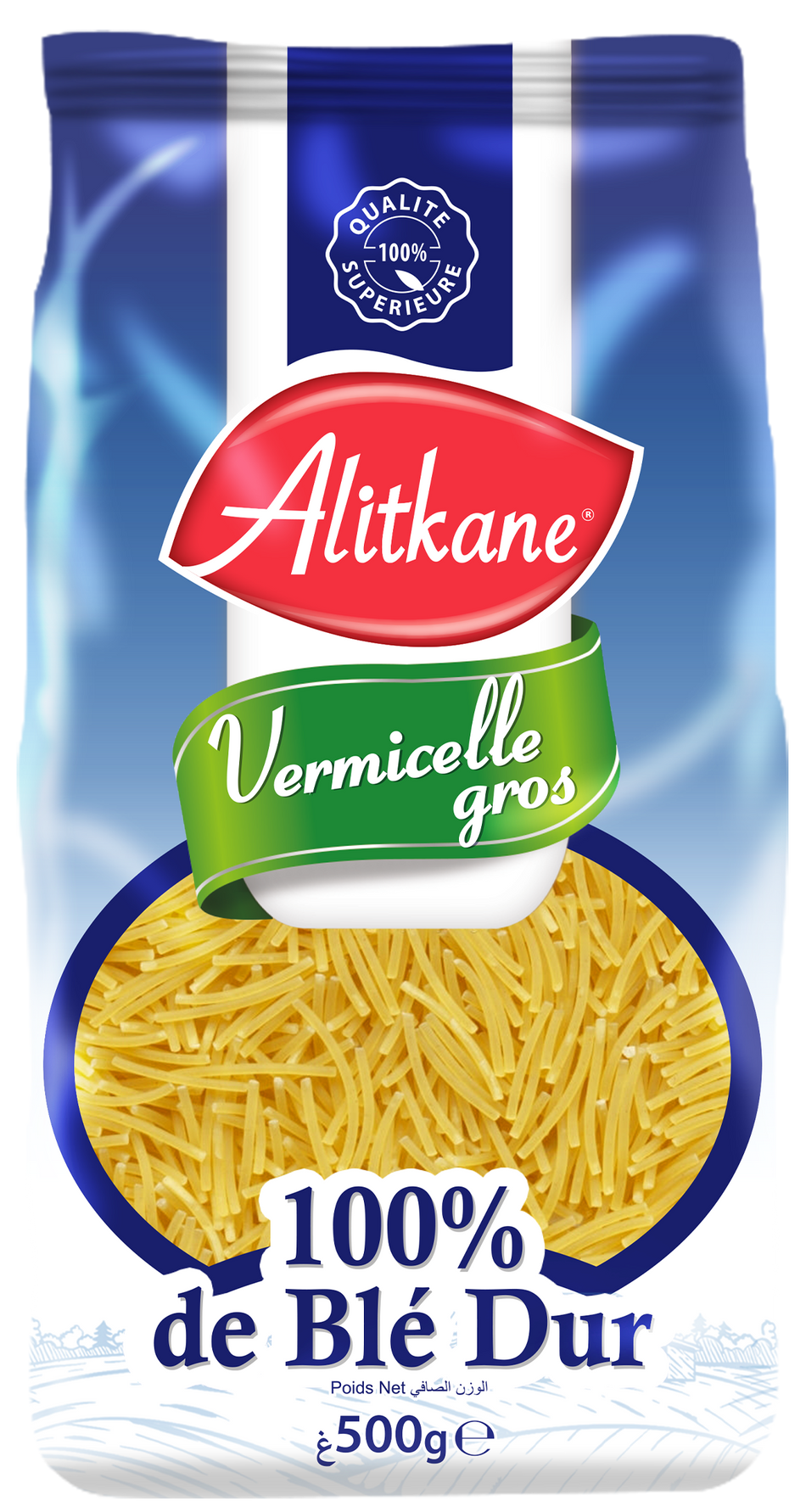 Vermicelle Gros Alitkane 500G - 12 unités