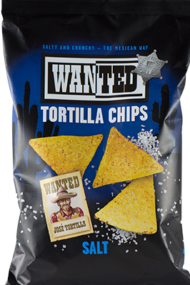 WANTED TORTILLA CHIPS SALT 200G X 10
