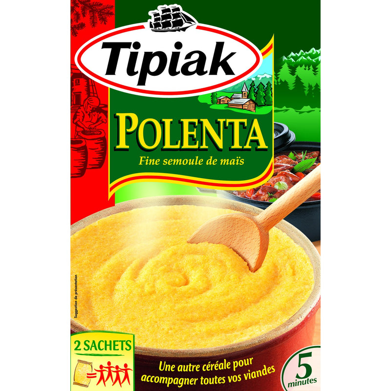 POLENTA PRÉCUITE 2 SACHETS X 250G TIPIAK *12