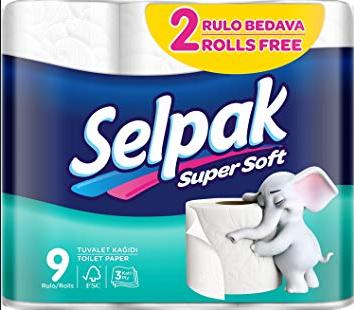9 Rouleaux Super Soft  Selpak