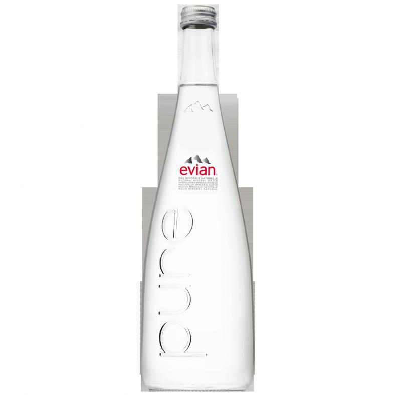 Eau Plate Evian Verre 75CL*10