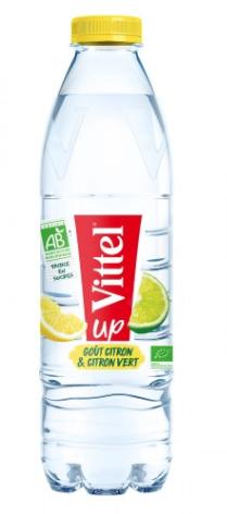 Eau Minérale Naturelle  Arôme  De Citron et Citron Vert Bio  Vittel 1L *10