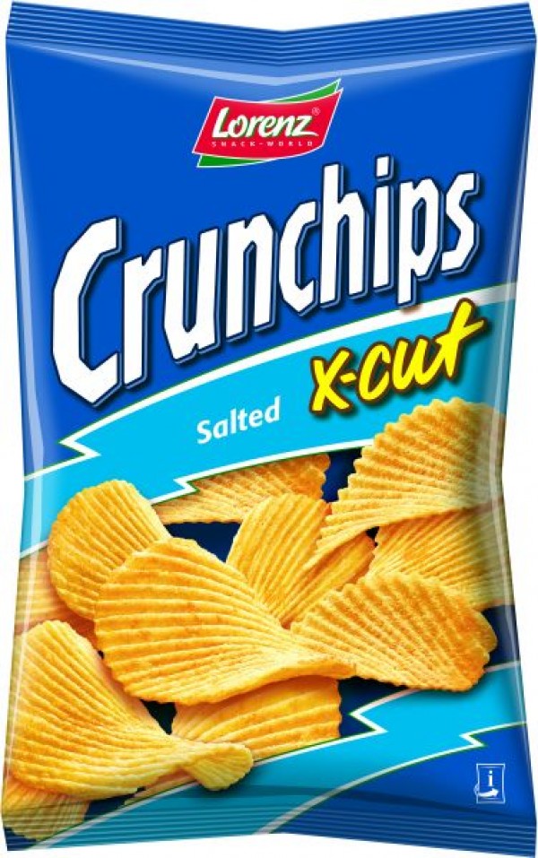 CRUNCHIPS X-CUT SALT LORENZ 85G *24