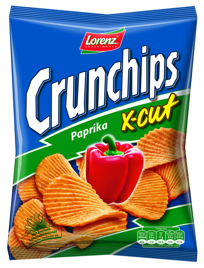 CRUNCHIPS X-CUT PAPRIKA 150G *20